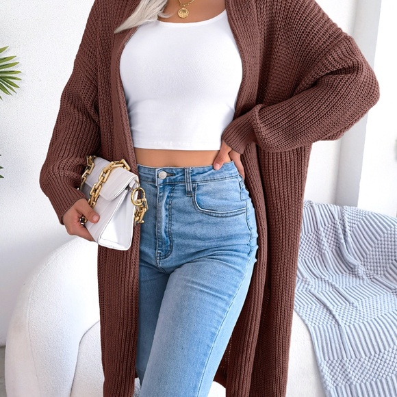 (NWT) Loose Lapel Long Sweater Cardigan - Picture 3 of 6